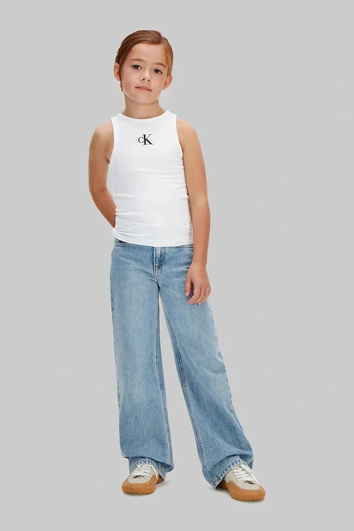 Calvin Klein Jeans топ за деца от памук