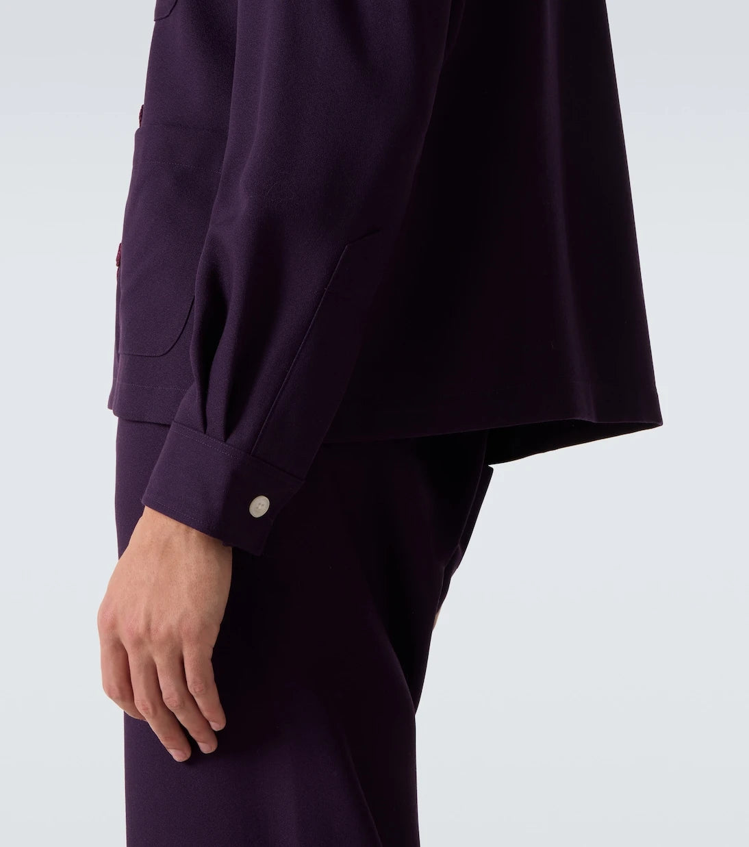 Bode - Astor embroidered wool shirt