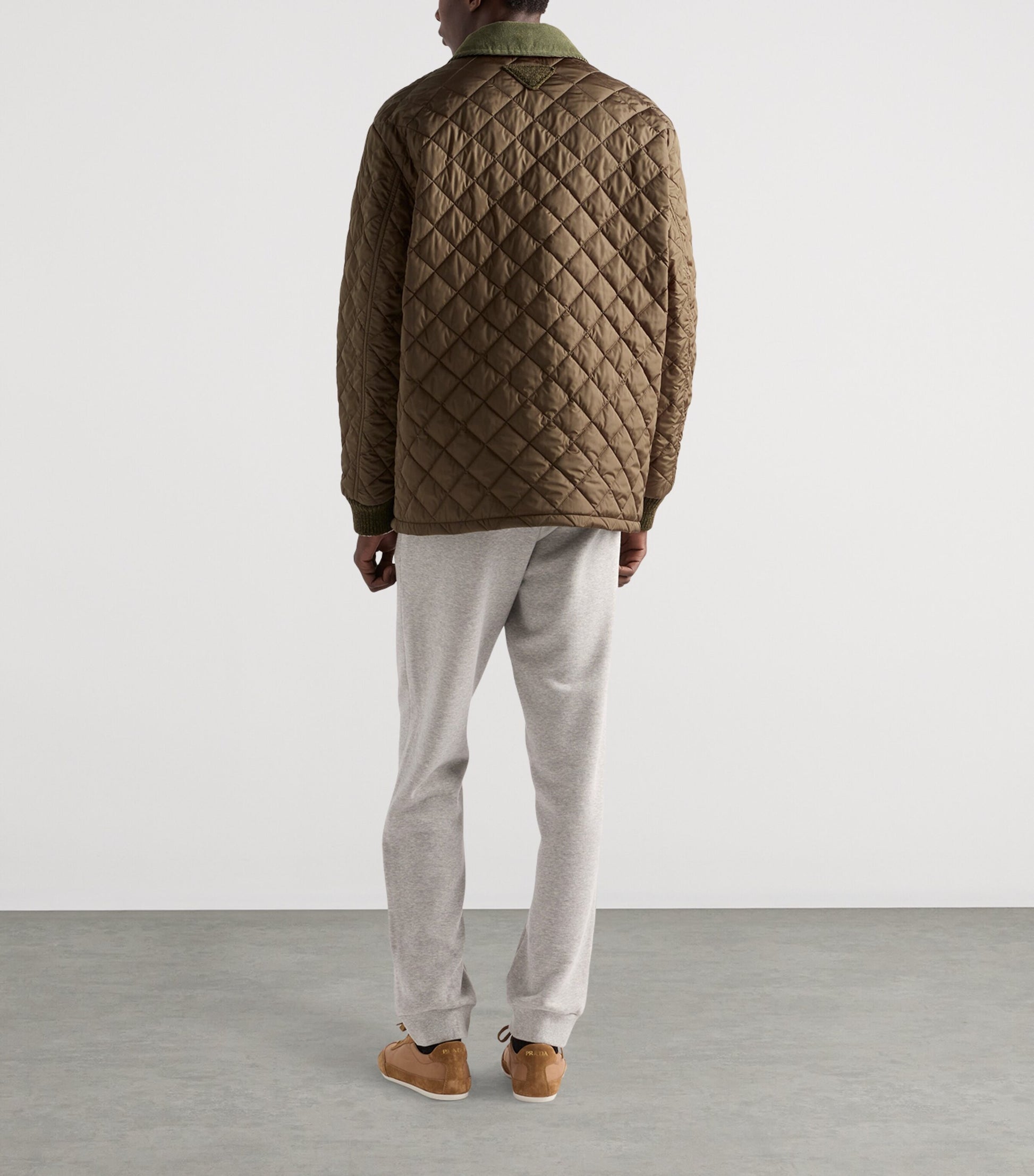 Prada Green Re-Nylon Quilted Jacket