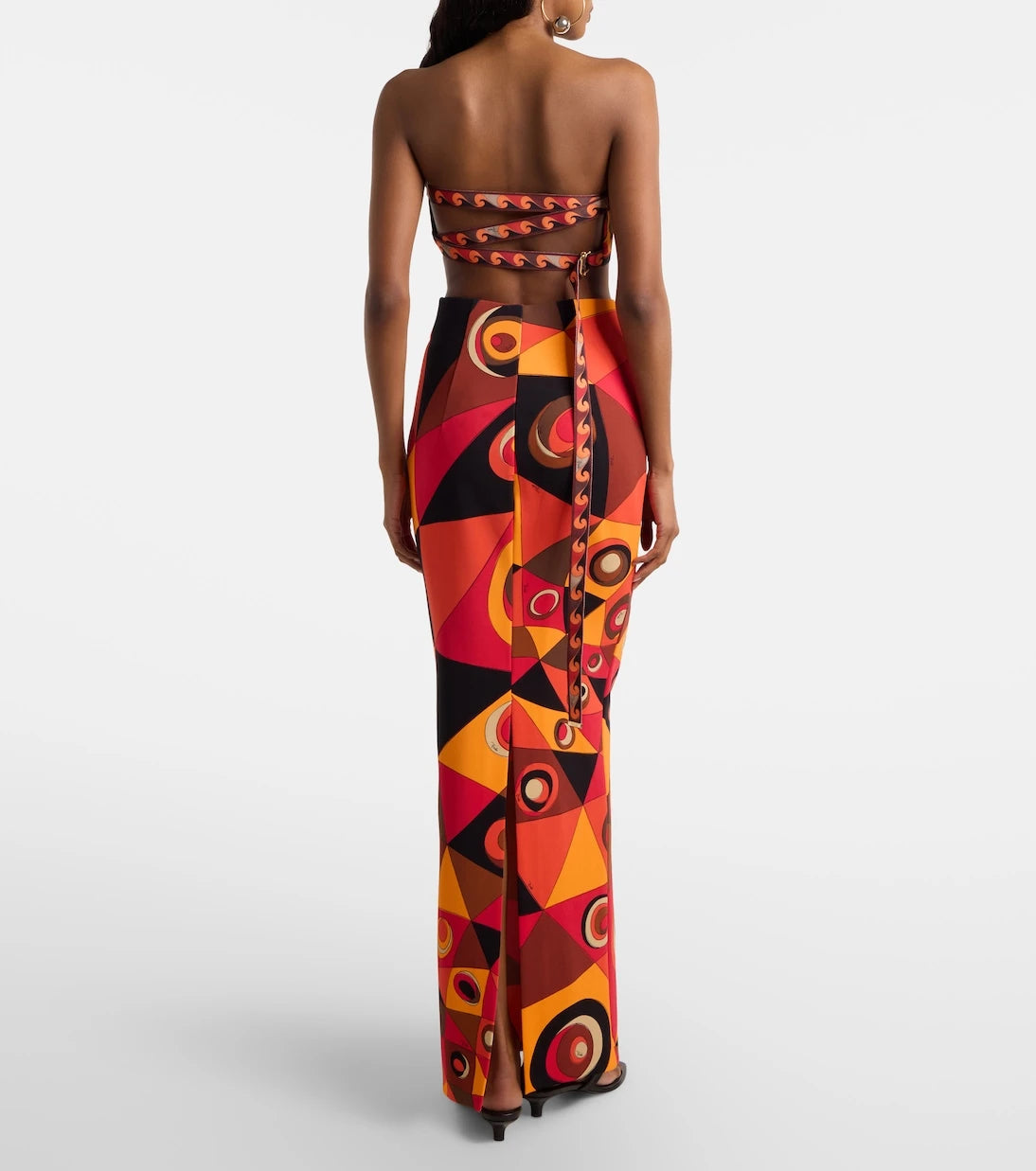 Pucci - Occhi jersey maxi skirt