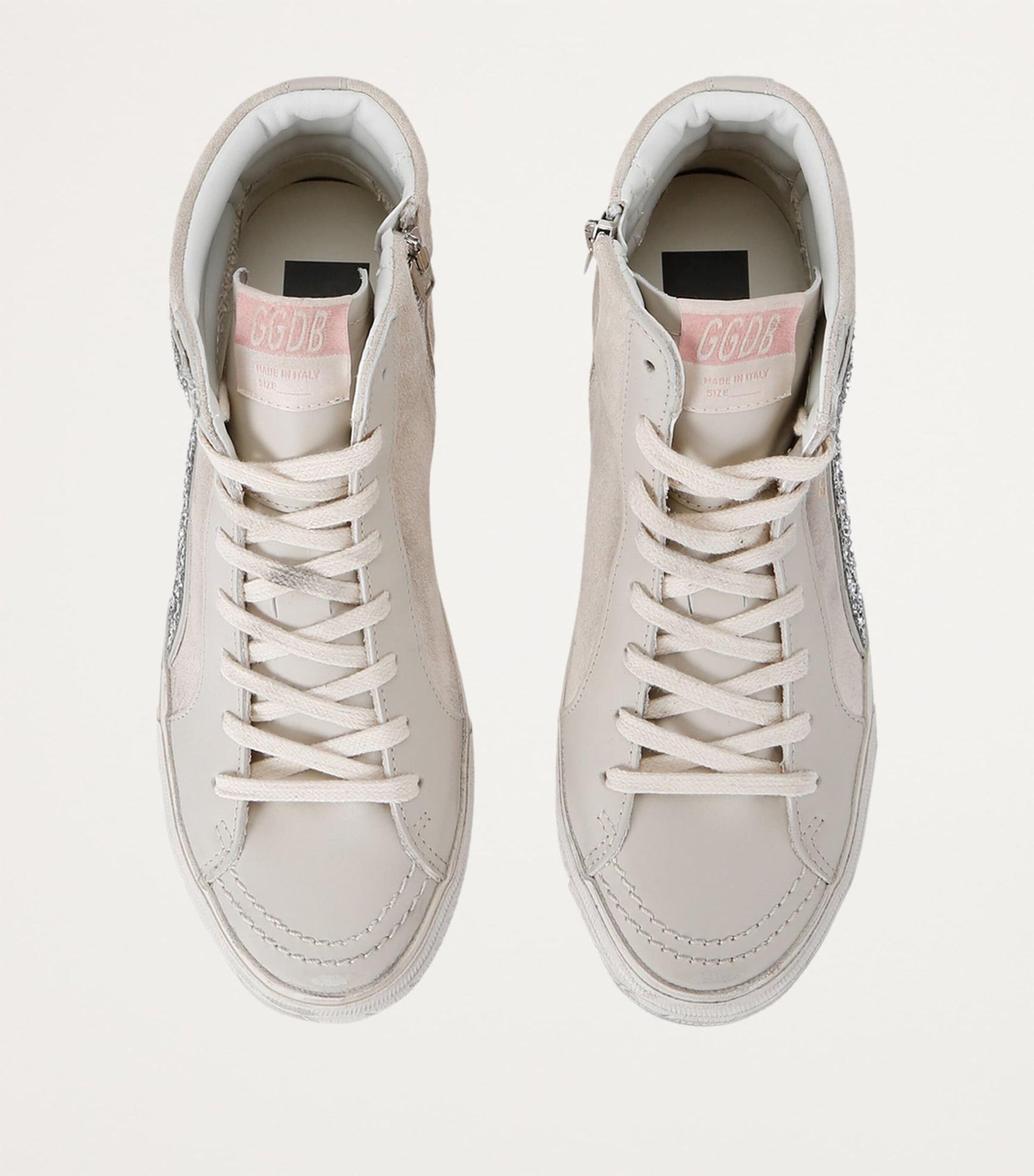 Golden Goose Multi Leather Slide High-Top Sneakers