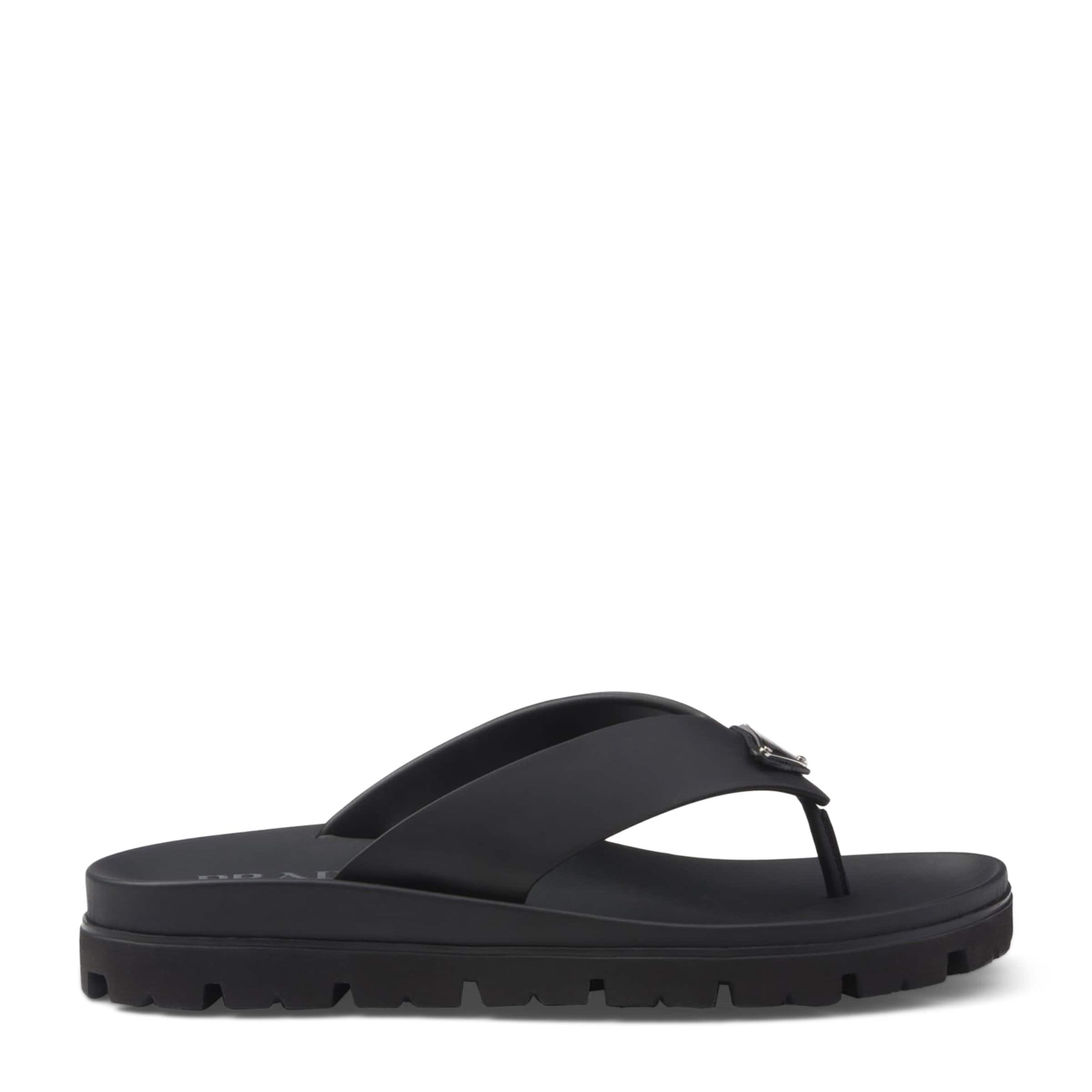 Rubber Logo Thong Sandals