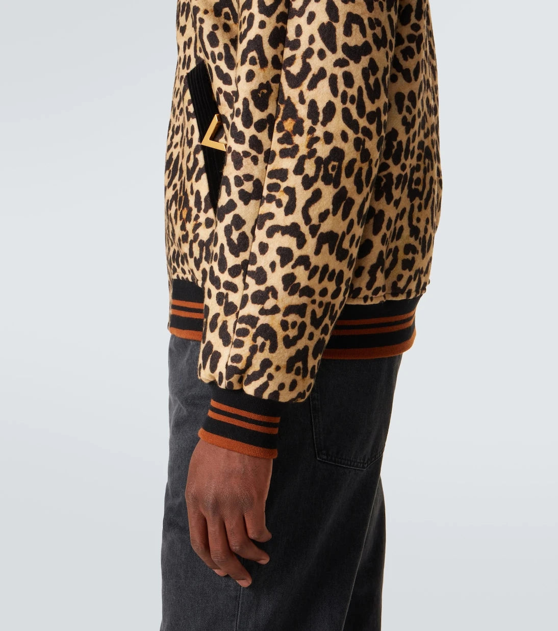 Valentino - VGold leopard-print wool blouson jacket