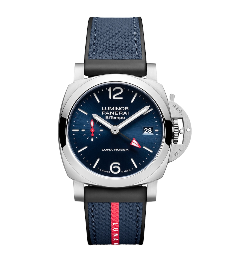 Panerai Stainless Steel Luminor Quaranta BiTempo Luna Rossa Watch 40mm