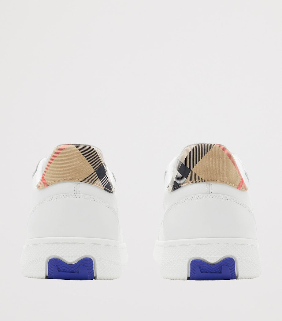 Burberry White Check Terrace Sneakers