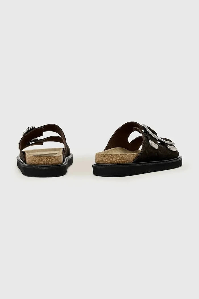 Велурени чехли AllSaints Randal Sandal