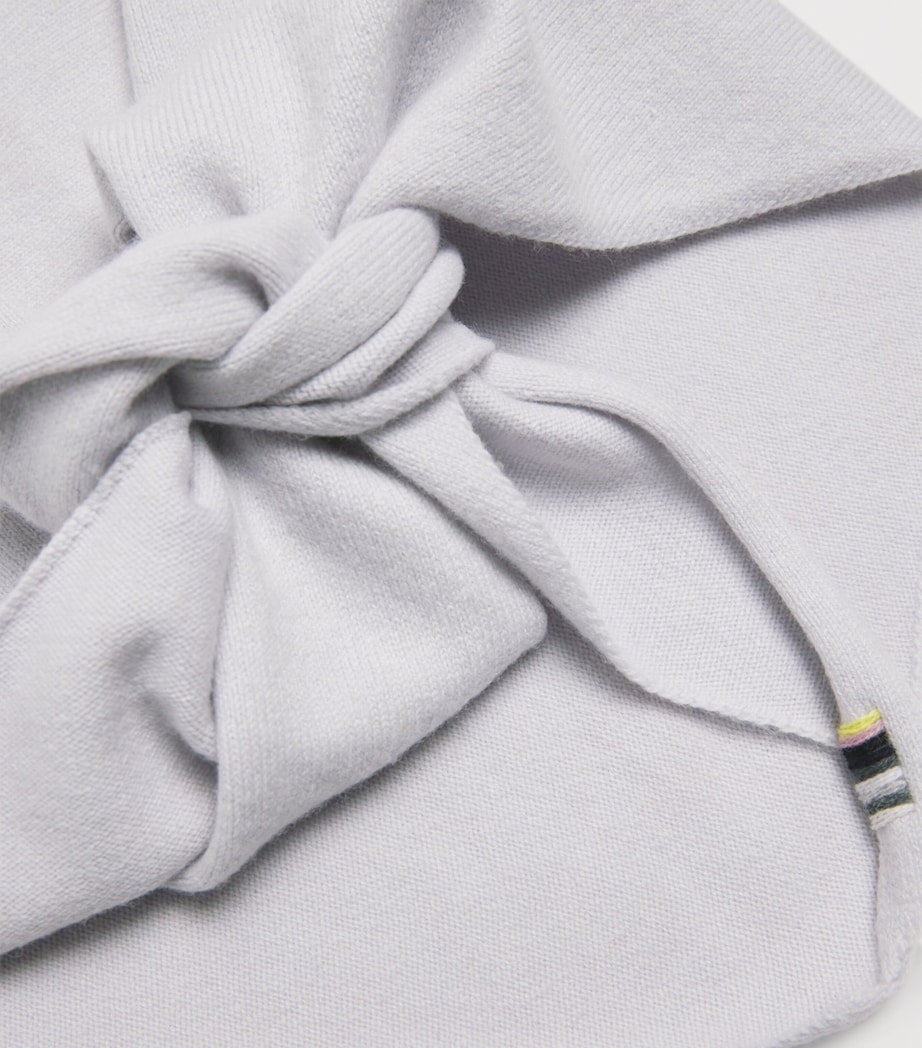 extreme cashmere Blue Cashmere-Blend No.35 Bandana Triangle Neck Scarf