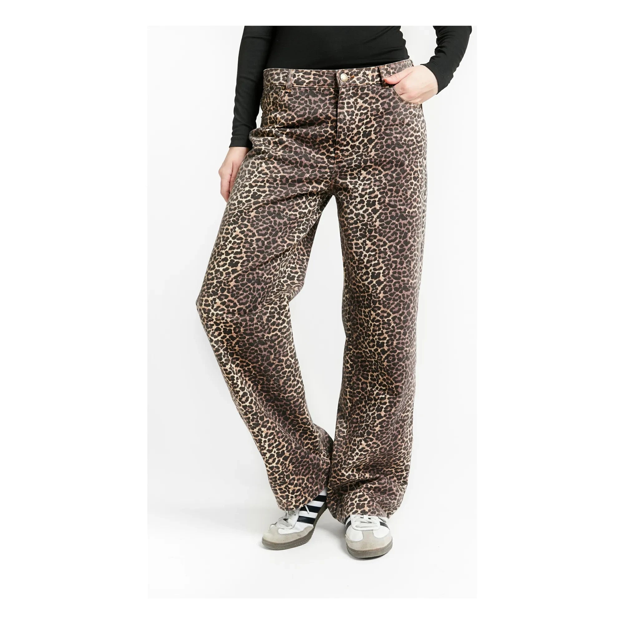 Indee - Leopard Tonic Jeans | Brown