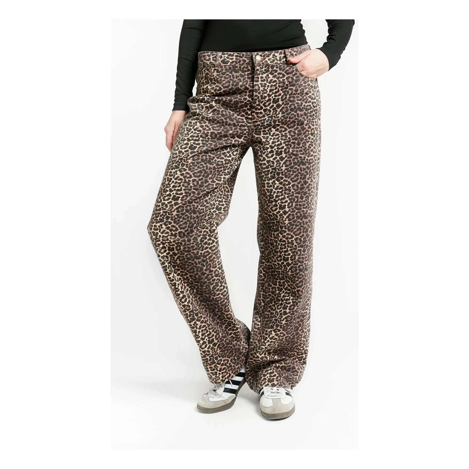 Indee - Leopard Tonic Jeans | Brown