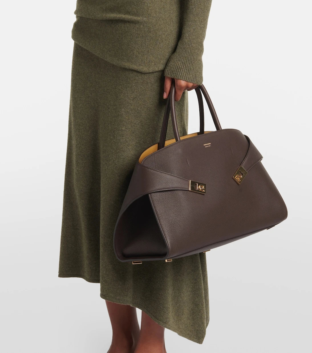 Ferragamo - Hug Medium leather tote bag