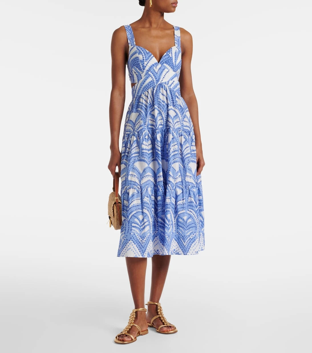 Poupette St Barth - Coco printed cotton midi dress