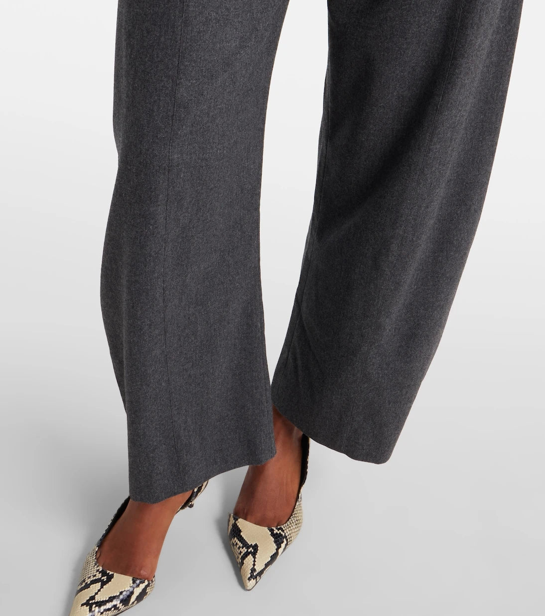 Khaite - Clover wool barrel-leg pants
