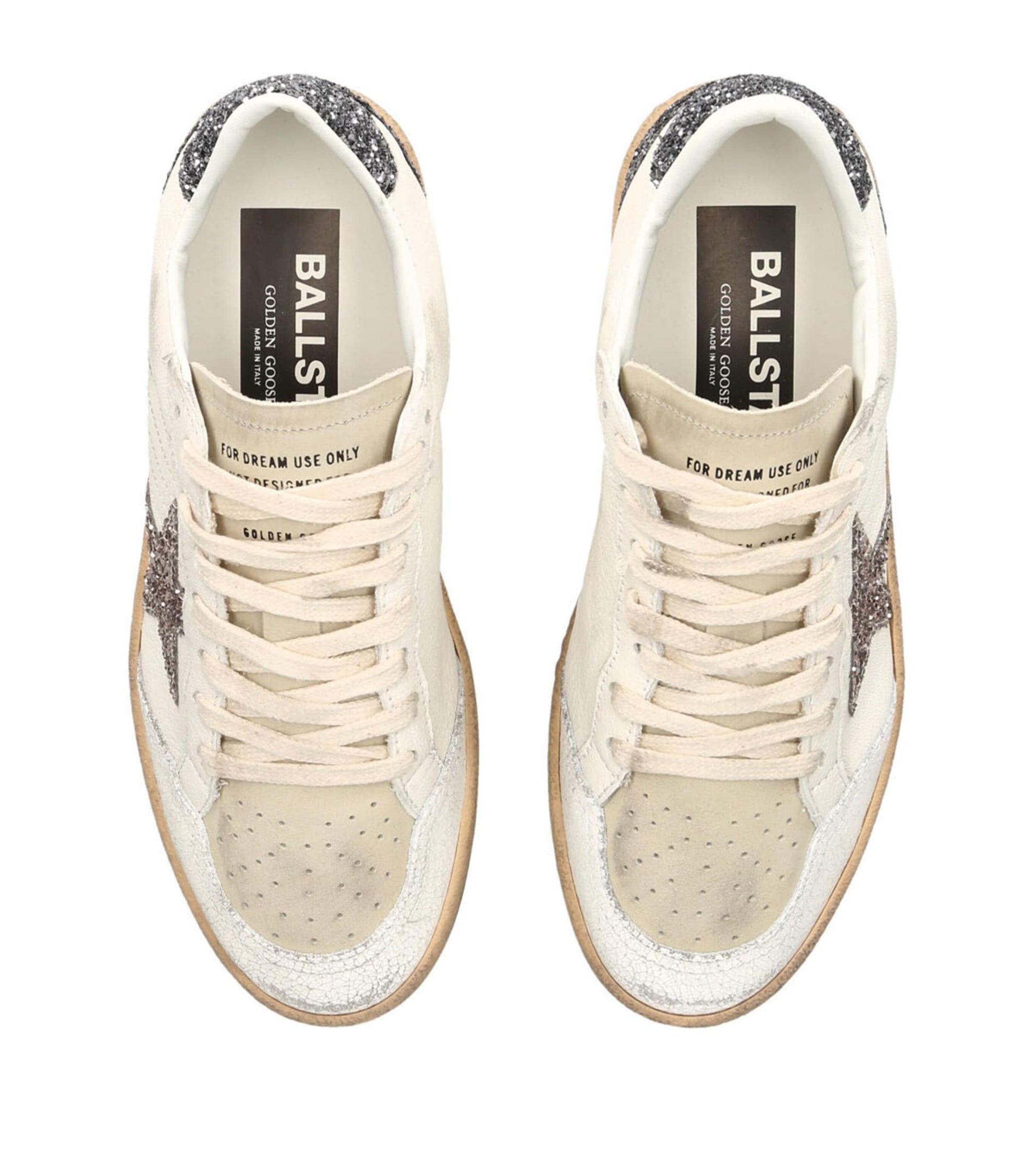White Leather Ball Star Sneakers
