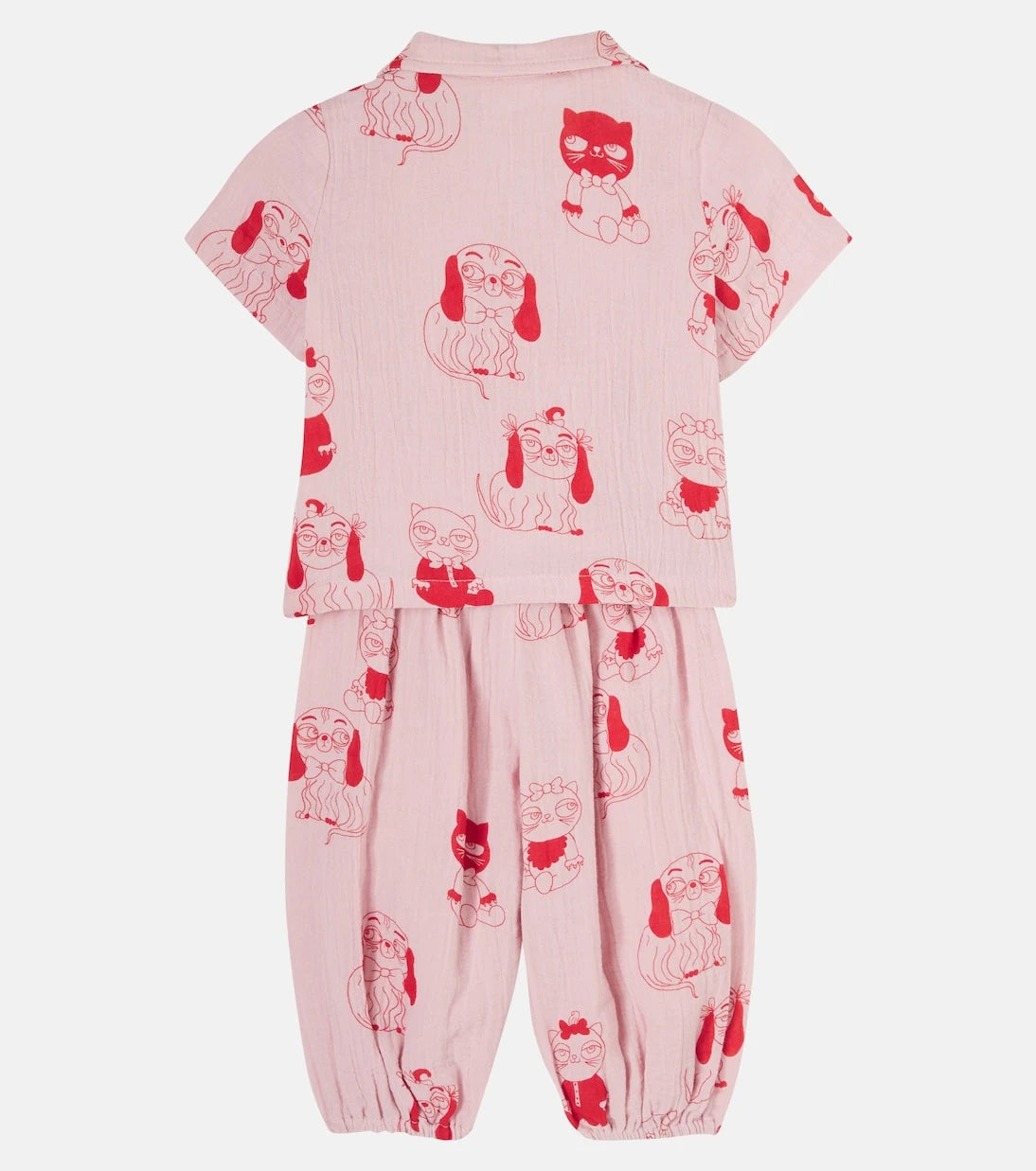 Mini Rodini - Baby Mini Babies cotton shirt and pants set