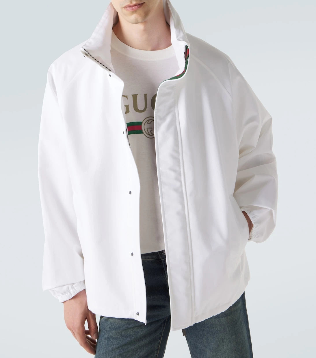 Gucci - Cotton canvas blouson jacket