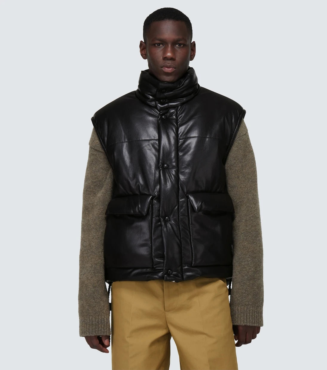 Nanushka - Jovan faux leather puffer vest