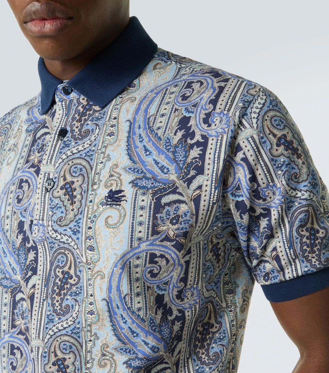 Etro - Paisley cotton polo shirt
