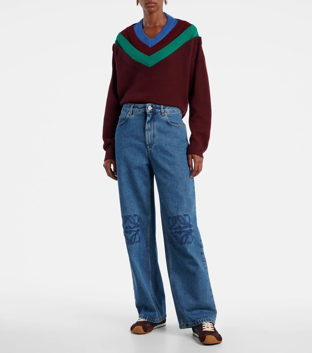 Loewe - Anagram wide-leg jeans