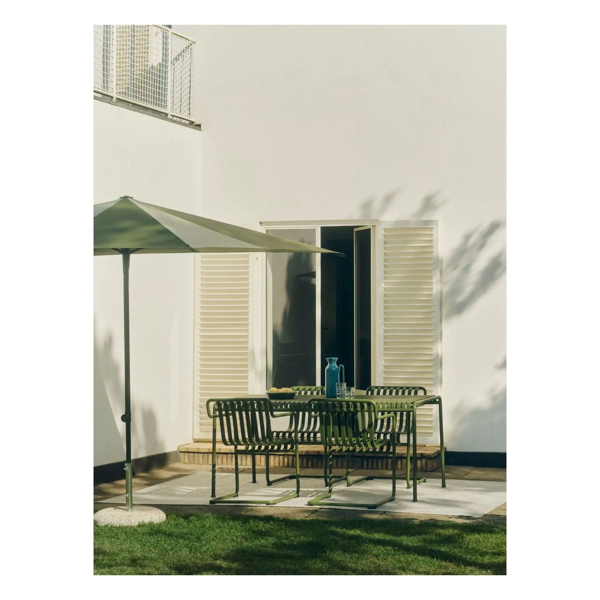 Hay - Hexagonal parasol Terrazza | Green
