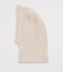 Beige Cashmere Waffle-Stitch Hood