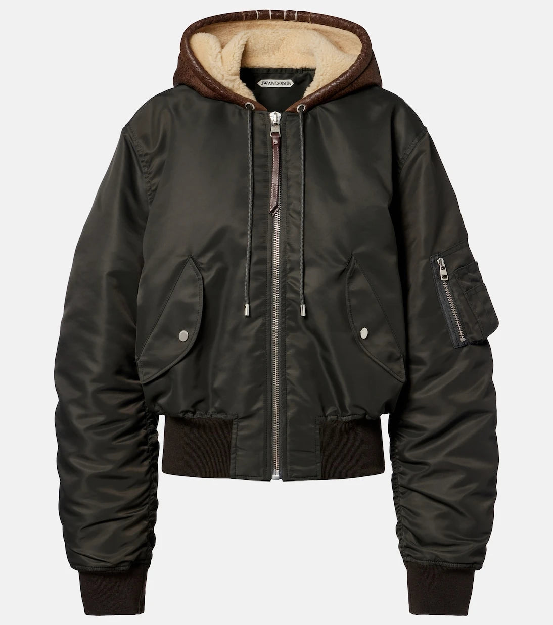 JW Anderson - Shearling-trimmed bomber jacket