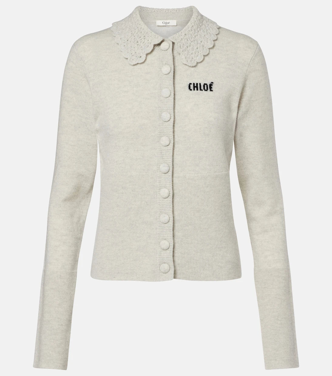 Chloé - Logo wool cardigan