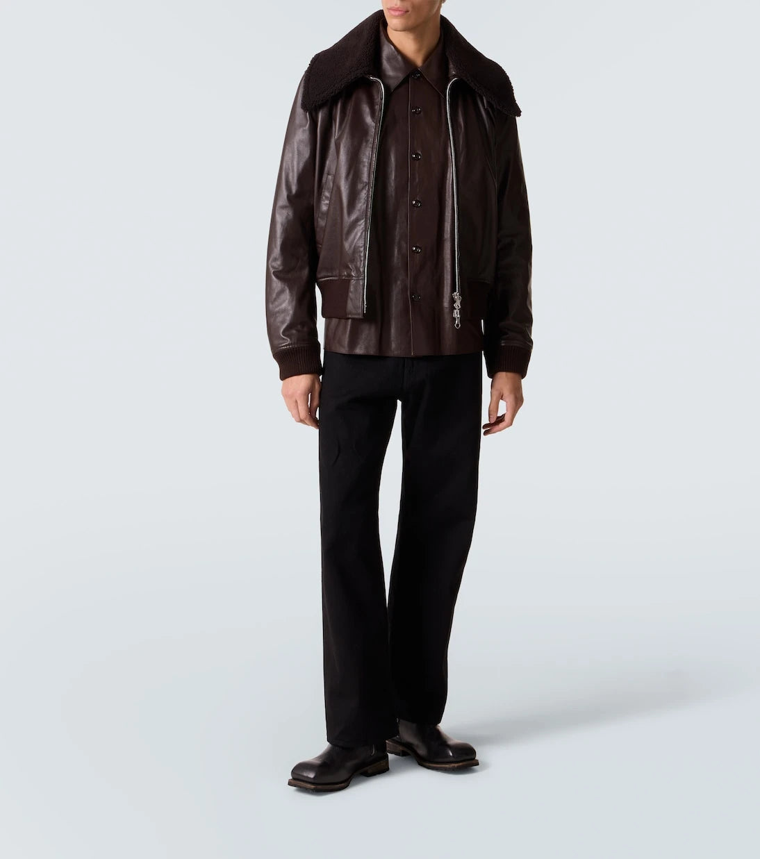 Our Legacy - Pharos leather bomber jacket