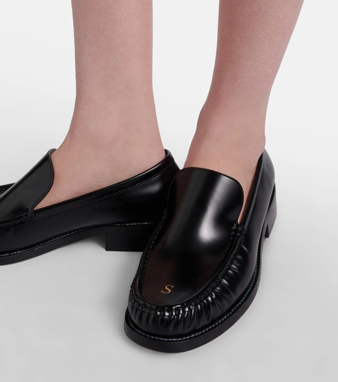 Acne Studios - أحذية لوفر جلدية