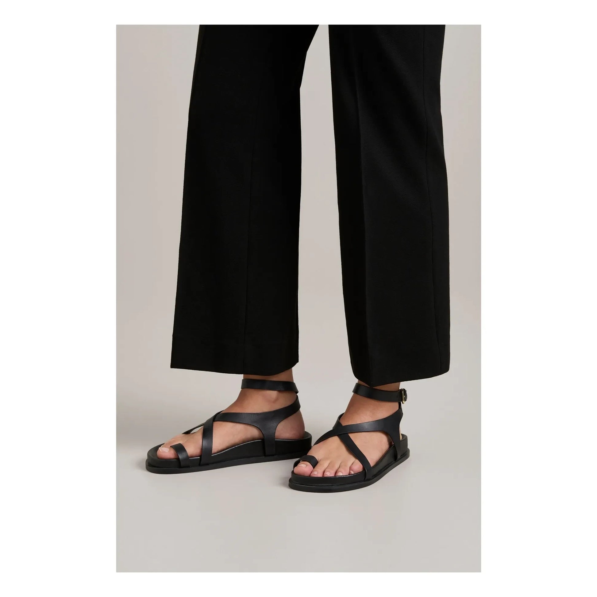 A. Emery - Jalen Slim Sandals | Black