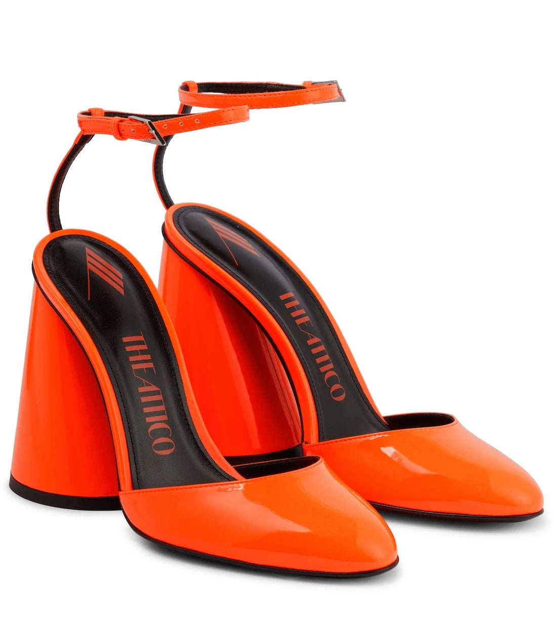 The Attico - Luz patent leather pumps