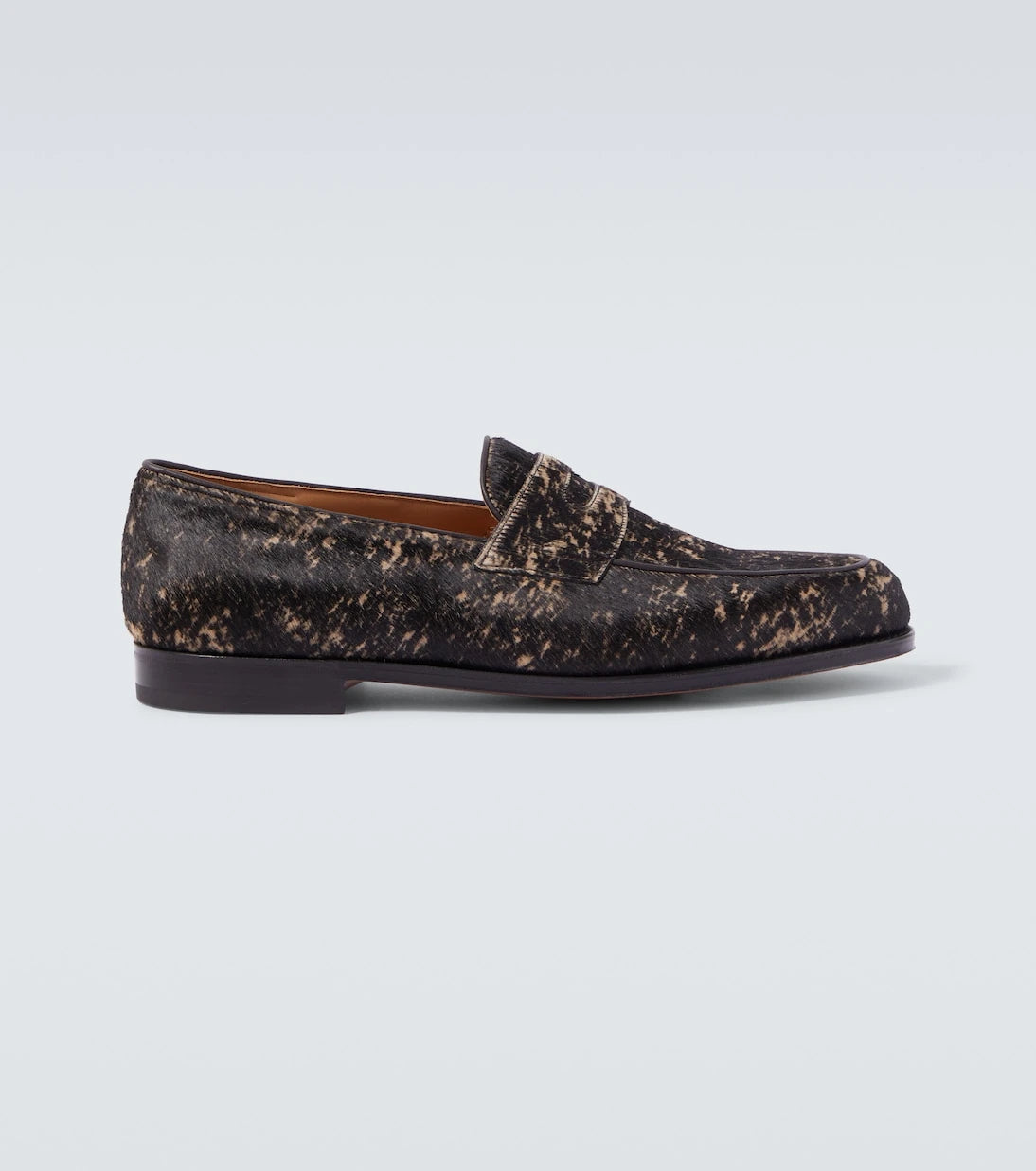 John Lobb - Lopez calf hair penny loafers