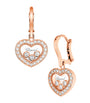 Rose Gold and Diamond Happy Diamonds Earrings