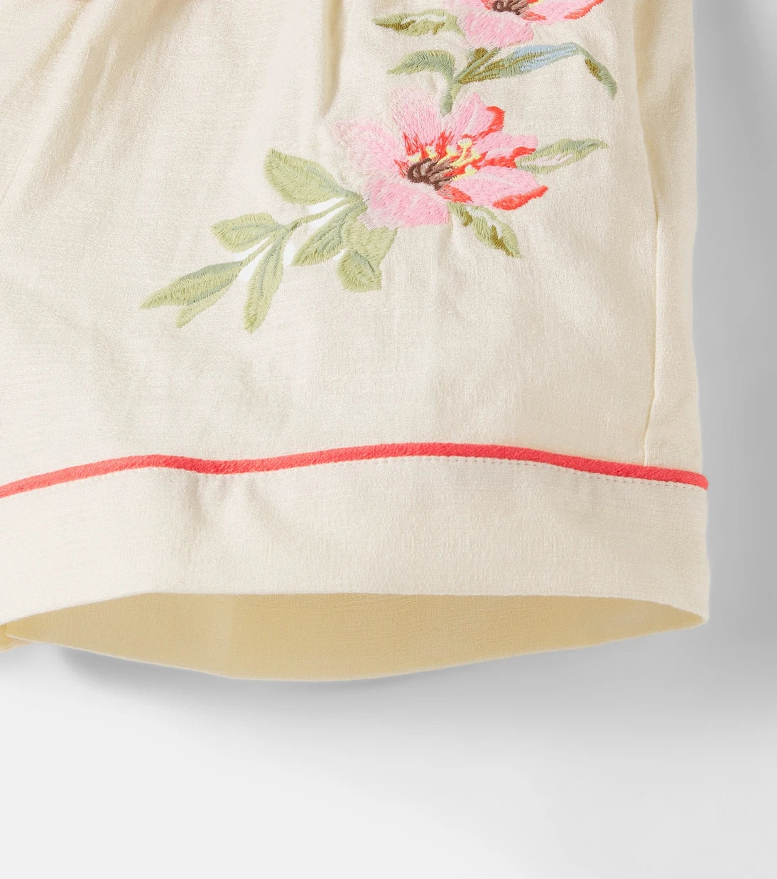 Zimmermann Kids - Aster embroidered cotton shorts