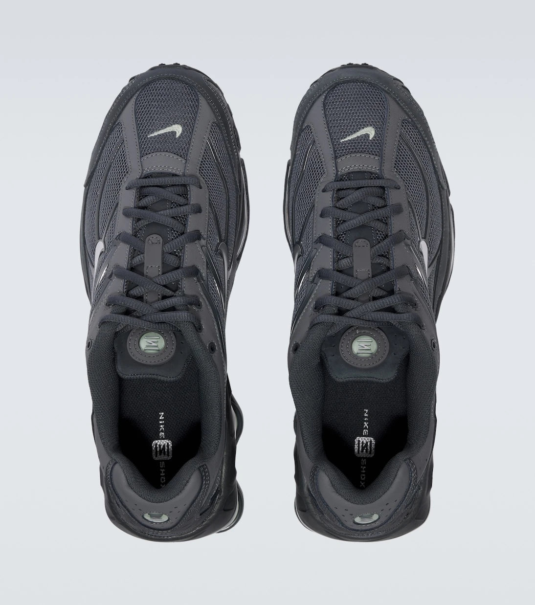Nike - Shox Ride 2 leather-trimmed sneakers