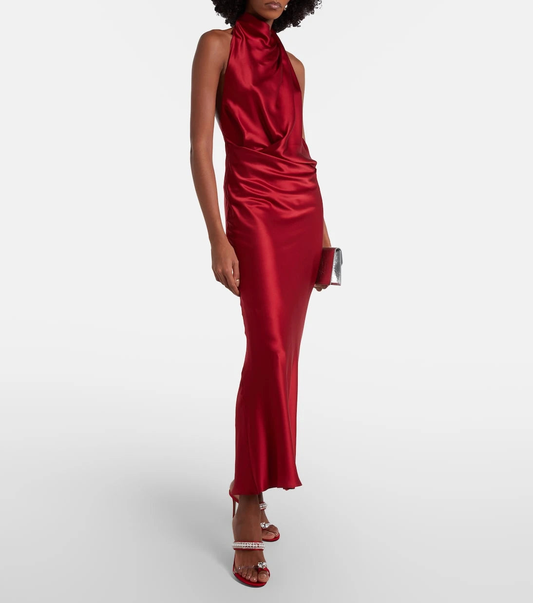 Mach & Mach - Diamond Of Elizabeth 90 satin mules