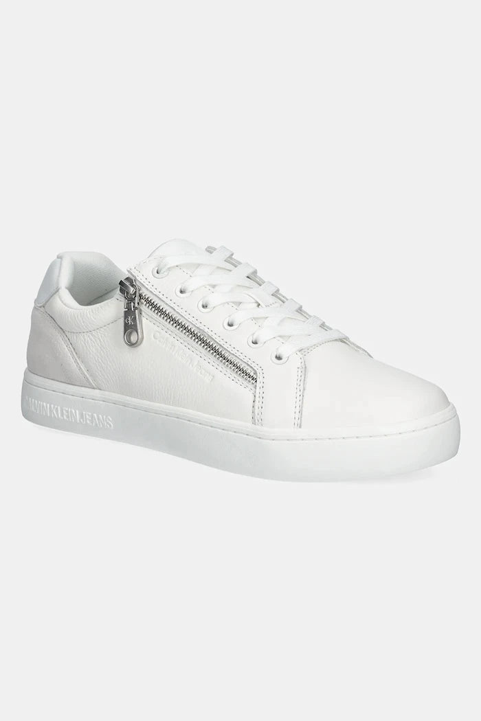 Кожени маратонки Calvin Klein Jeans CLASSIC CUPSOLE ZIP LOW IN
