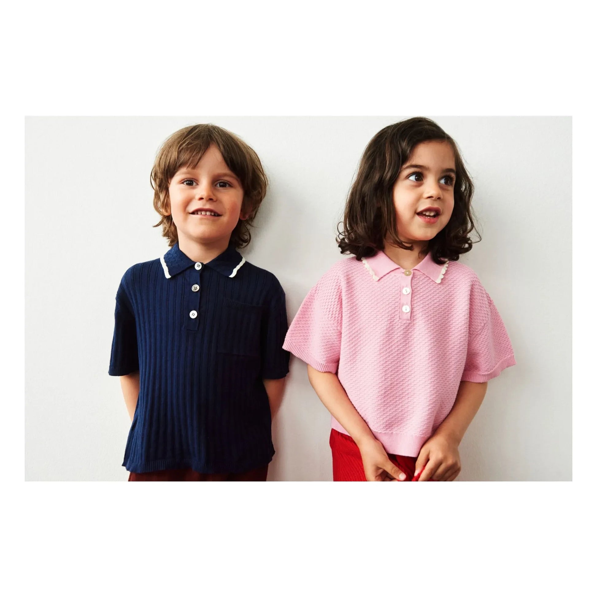 FUB - Polo Oversize Pique Maille Fine Organic Cotton | Candy pink