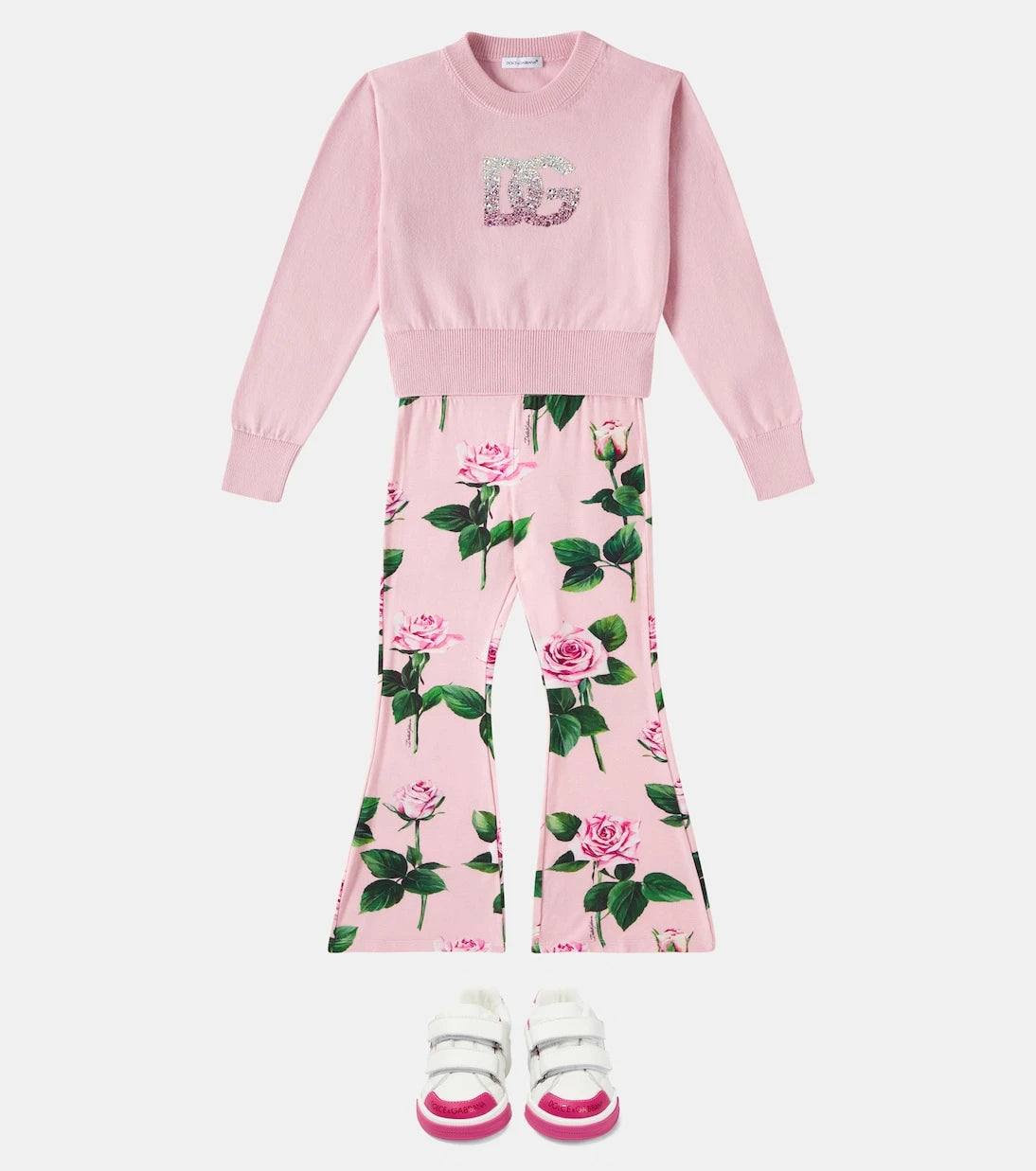 Dolce&Gabbana Kids - سويت شيرت قطني مزين بالشعار