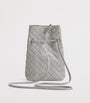 Grey Leather Andiamo Phone Pouch