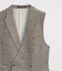 Wool Donegal Tweed Double-Breasted Waistcoat
