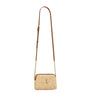 Brown Raffia Gaby Cross-Body Bag