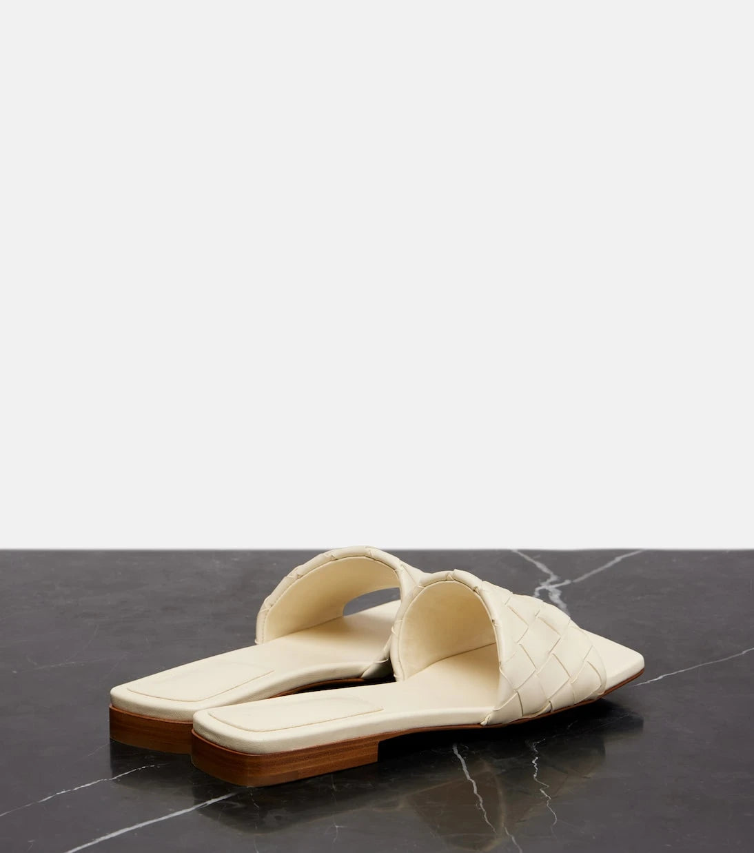 Bottega Veneta - Parco Intrecciato leather slides