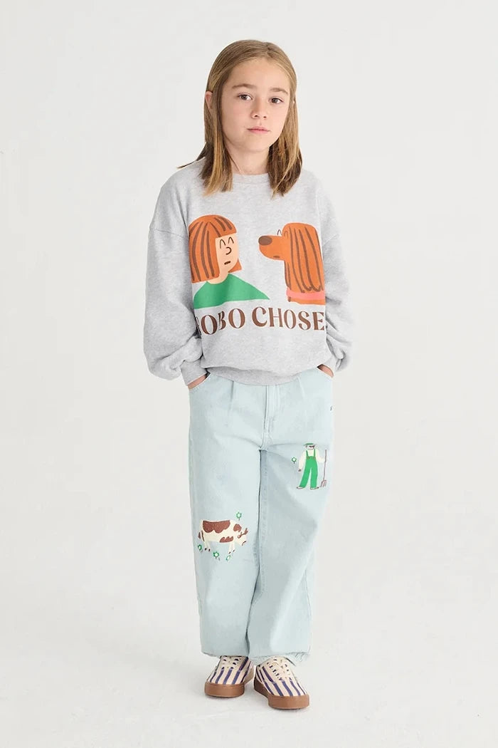 Bobo Choses Friends in a Pickle Çocuk Pamuklu Sweatshirt