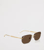 Ray-Ban Gold RB3768 Metal Irregular Sunglasses