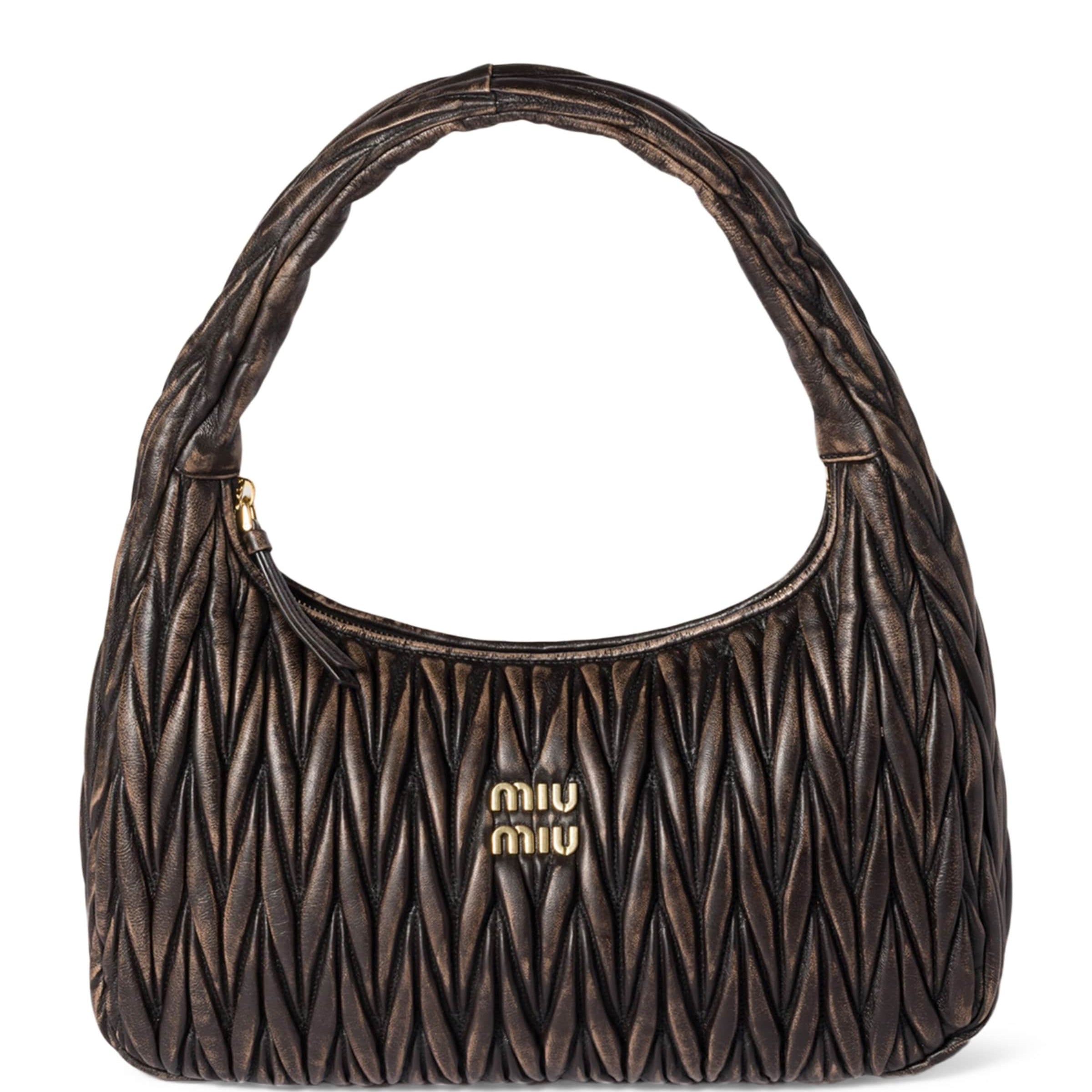 Matelassé Calfskin Wander Shoulder Bag