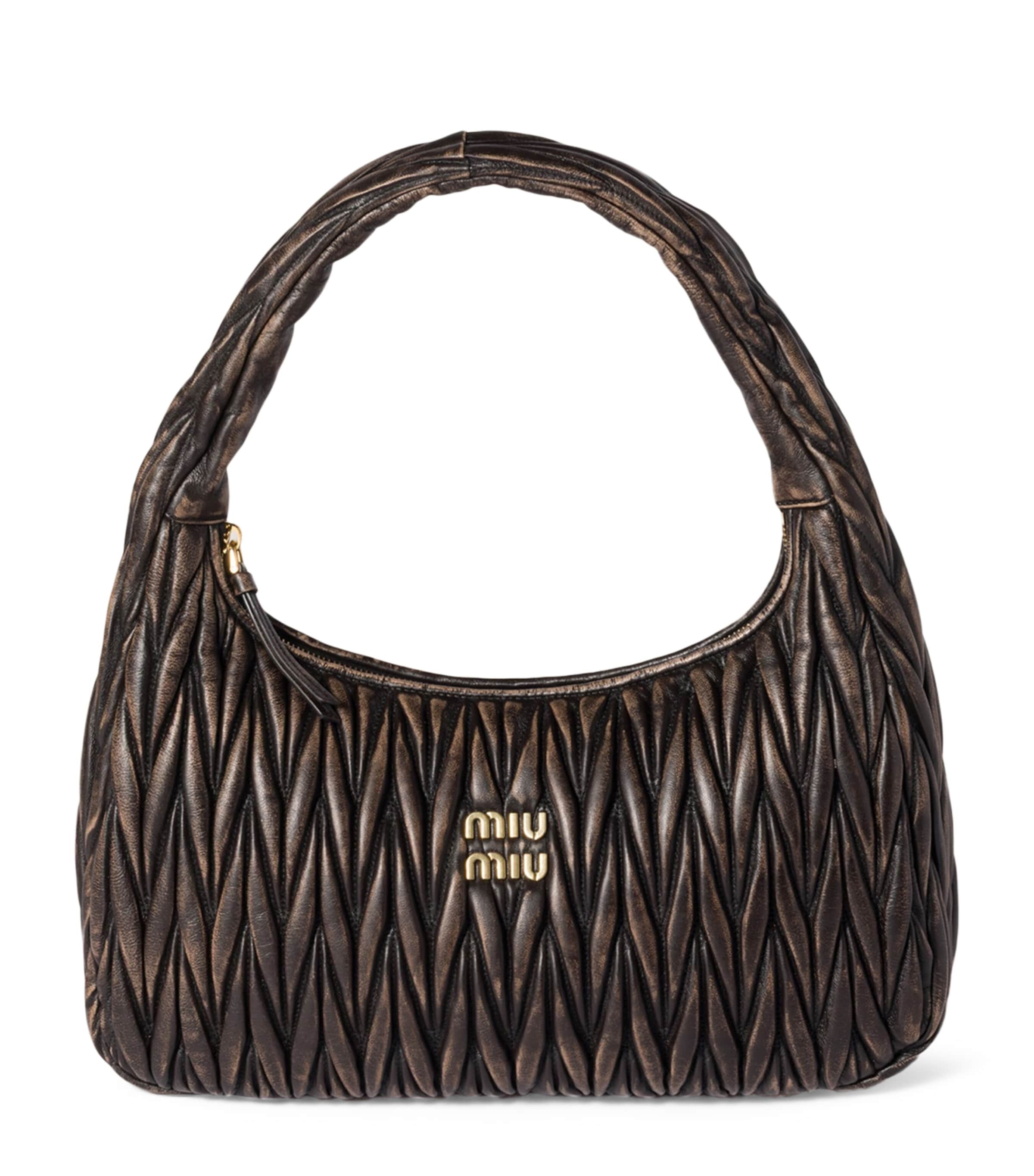 Matelassé Calfskin Wander Shoulder Bag