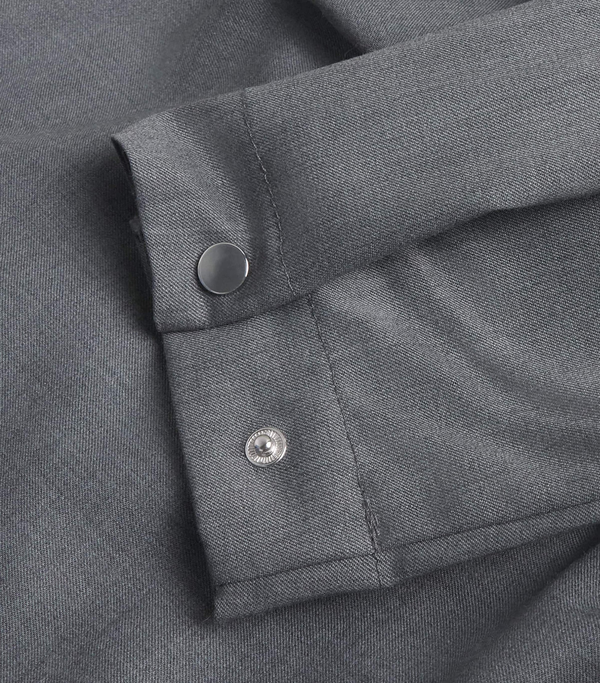 MAX&Co. Grey Wool-Blend Tailored Midi Dress