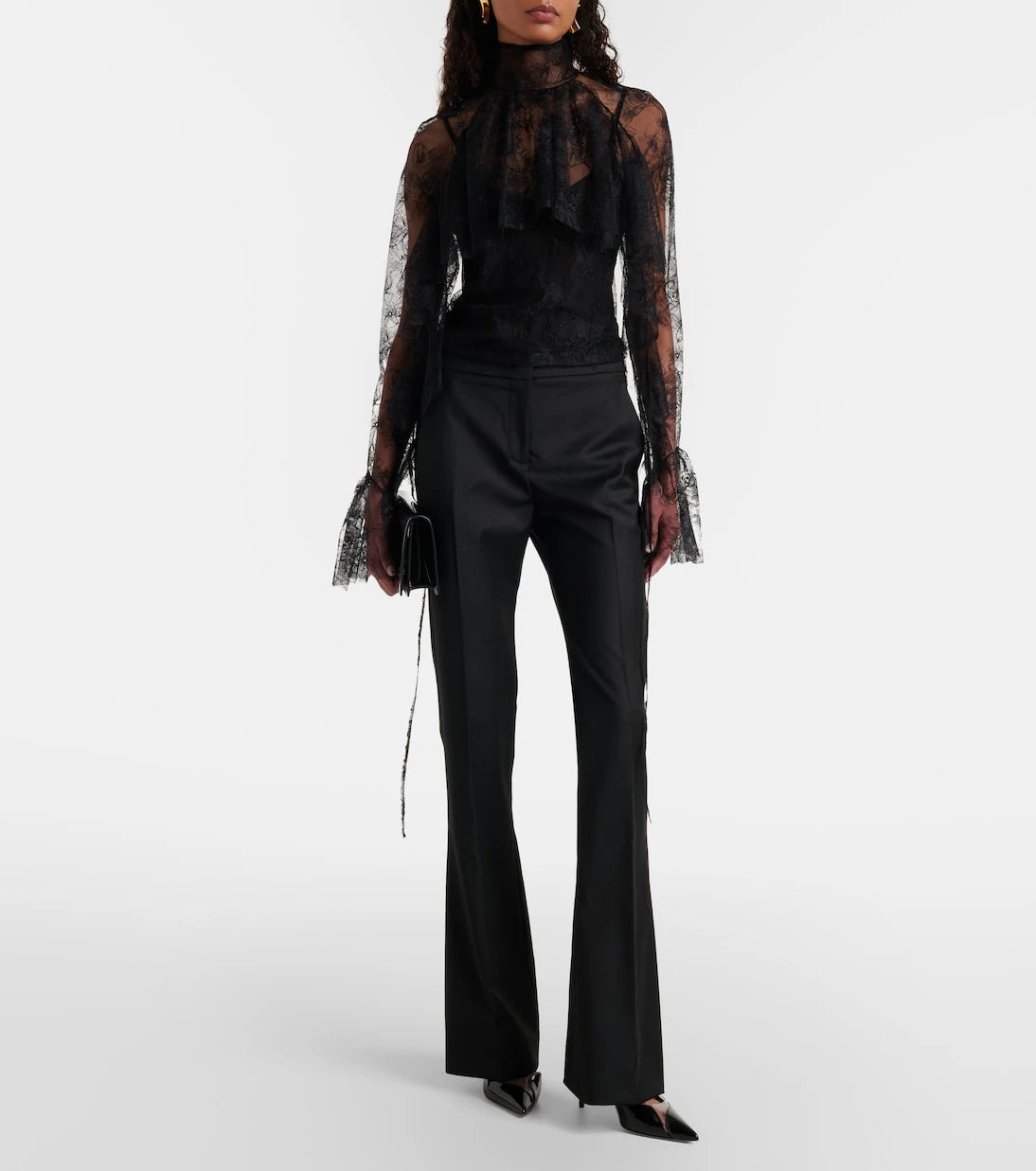 Blumarine - Pleated flared pants