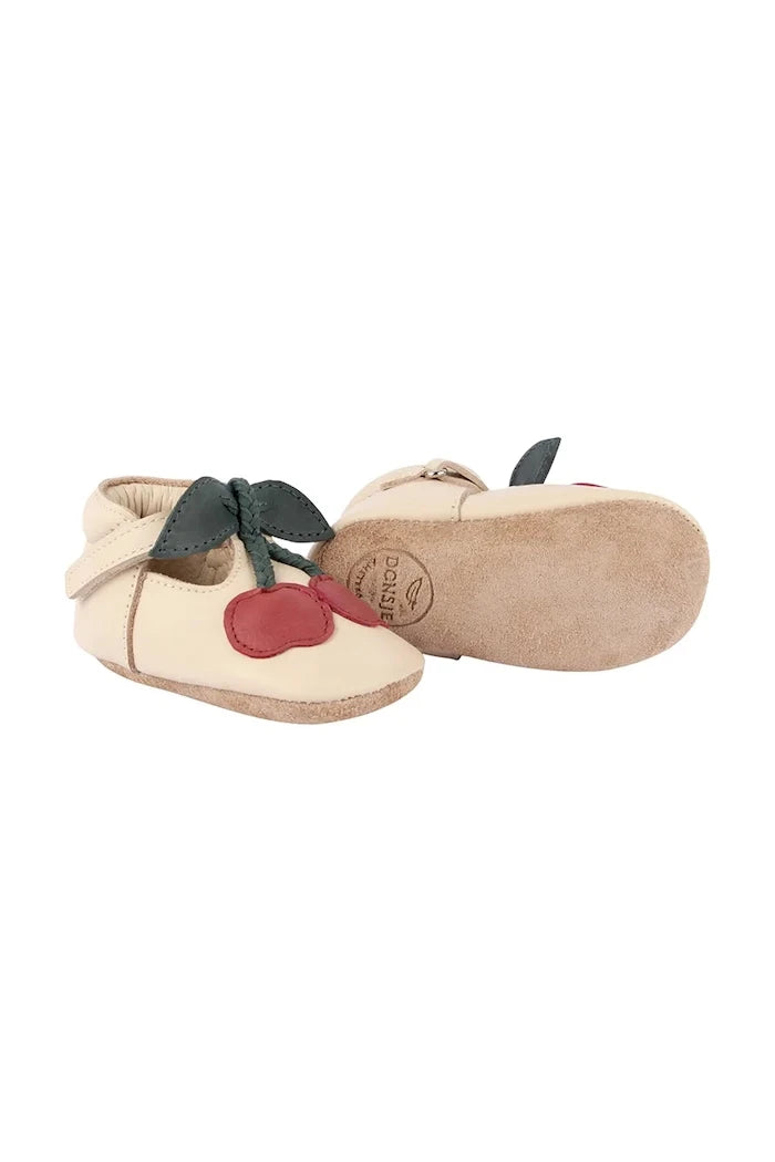 Бебешки кожени обувки Donsje Nanoe Shoes Cherry