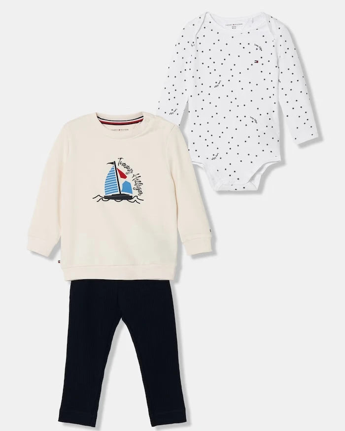 Tommy Hilfiger bebek pamuklu set